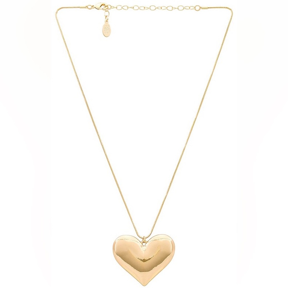 Gold Heart Pendant Necklace